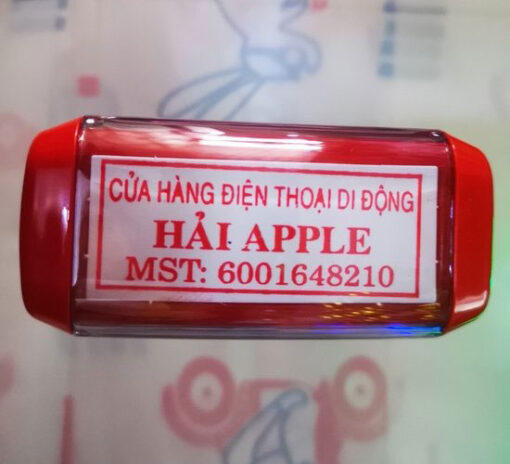 Khắc dấu thông điệp quảng cáo