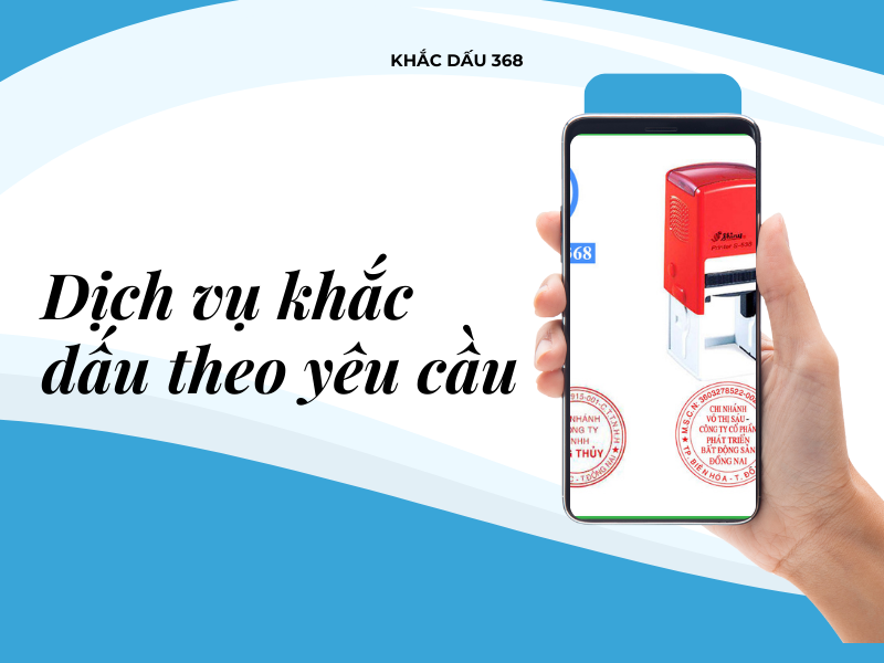 Dịch vụ khắc dấu