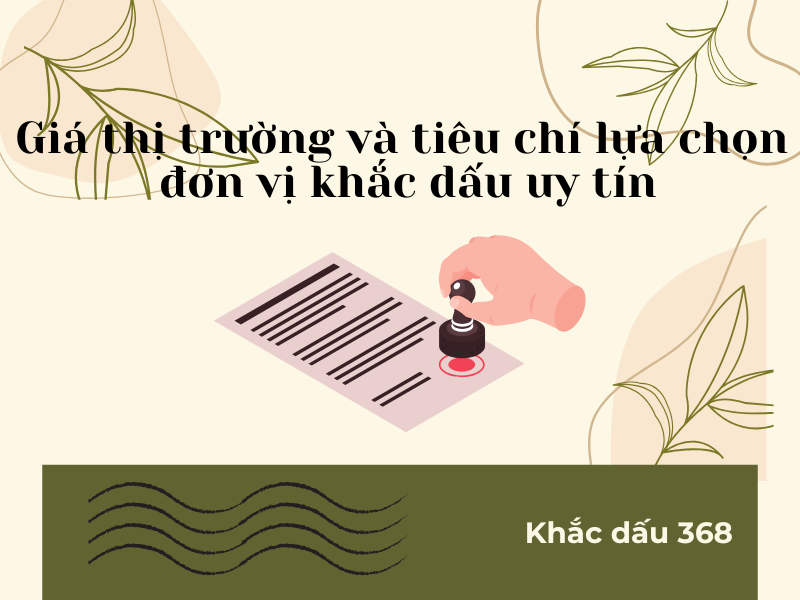 Khắc dấu chữ ký cá nhân và doanh nghiệp