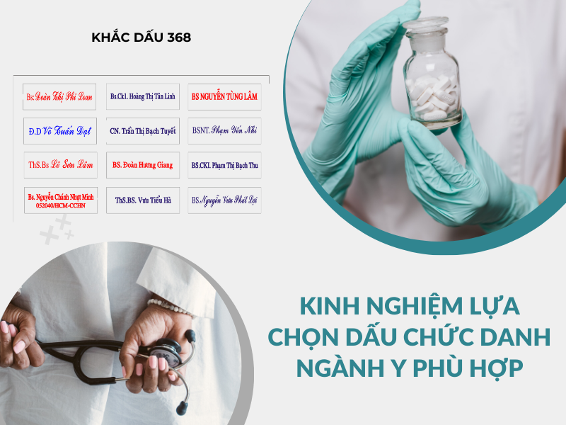 dấu chức danh ngành y