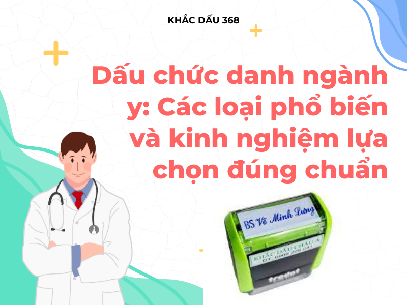 dấu chức danh ngành y