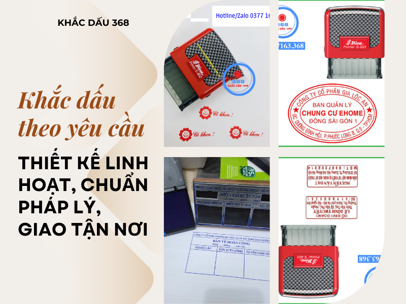 Khắc dấu theo yêu cầu