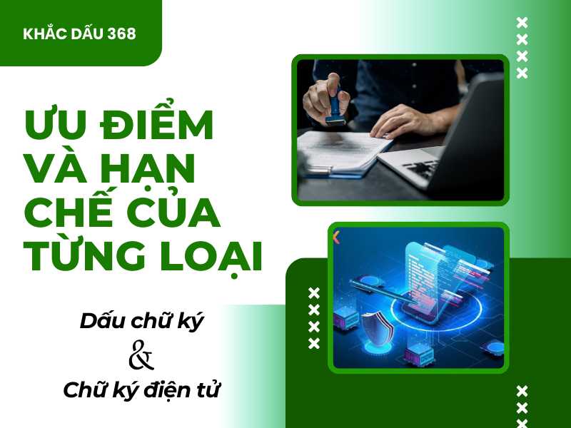 Khác nhau giữa dấu chữ ký và chữ ký điện tử