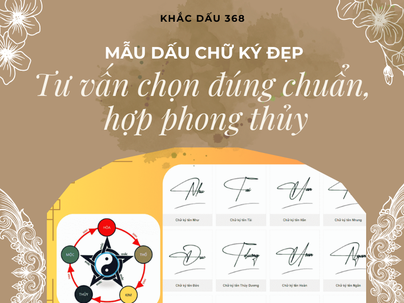 Mẫu Dấu Chữ Ký Đẹp